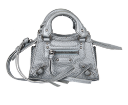 Micro Nano City, Leather, Grey, 669537, DB/B/S, 3*